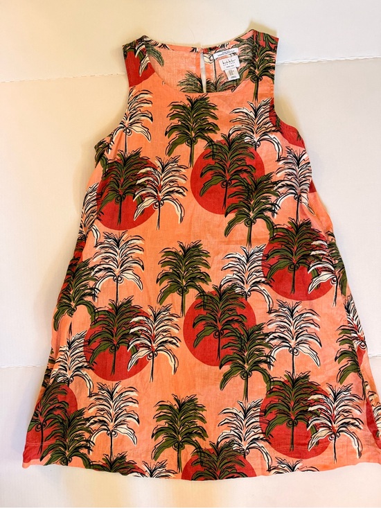 Dresses & Skirts - Nicole Miller NY 100% Linen Tropical Palm Tree Sunset Shift Dress - New